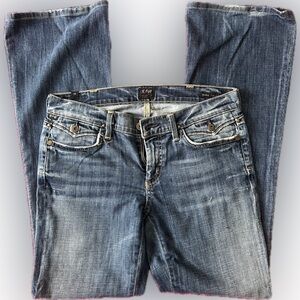 Citizens Of Humanity Blue Flare & Wide Leg Jeans